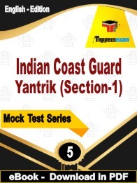 Indian Coast Guard Yantrik Section-1 PDF Book In English