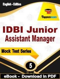 IDBI Junior Assistant Manager PDF Book In English