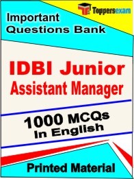 IDBI Junior Assistant Manager Exam Objective MCQ Book in English