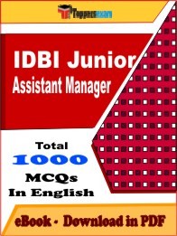 IDBI Junior Assistant Manager PDF Book In English