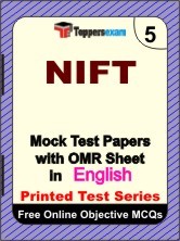 NIFT Exam Mock Test Papers (Book) in English