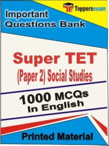 Super TET Paper 2 Social Studies Exam Objective MCQ Book in English