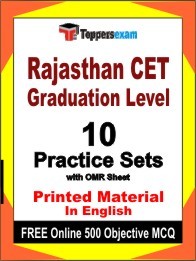 Rajasthan CET Graduation Level Exam Practice Set Book in English