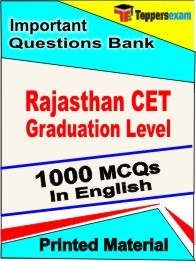 Rajasthan CET Graduation Level Exam Objective MCQ Book in English