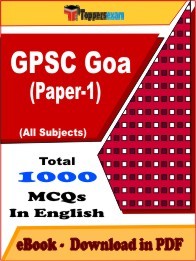 GPSC Goa (Paper-1) PDF Book In English