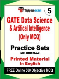 GATE Data Science & Artifical Intelligence (Only MCQ) Exam Practice Set Book in English