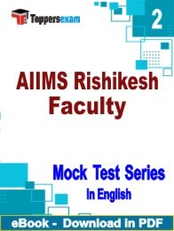 AIIMS Rishikesh Faculty PDF Book In English