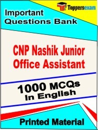 CNP Nashik Junior Office Assistant Exam Objective MCQ Book in English