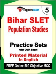 Bihar SLET Population Studies Exam Practice Set Book in English