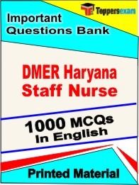 DMER Haryana Staff Nurse Exam Objective MCQ Book in English