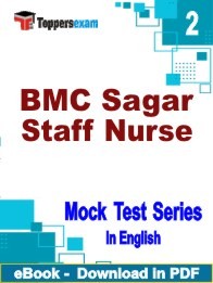 BMC Sagar Staff Nurse Test PDF Book In English - Question Paper