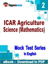 ICAR Agriculture Science (Mathematics) PDF Book In English