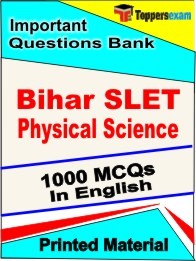 Bihar SLET Physical Science Exam Objective MCQ Book in English