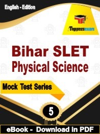Bihar SLET Physical Science PDF Book In English