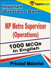 MP Metro Supervisor (Operations) Exam Objective MCQ Book in English