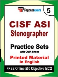 CISF ASI Stenographer Exam Practice Set Book in English