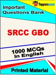 SRCC GBO Exam Objective MCQ Book in English