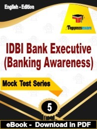 IDBI Bank Executive (Banking Awareness) Officer PDF Book In English
