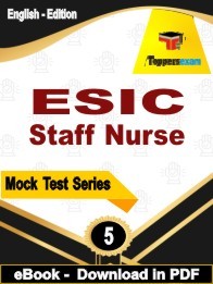 ESIC Staff Nurse PDF Book In English