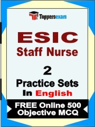 ESIC Staff Nurse Exam Practice Set Book in English