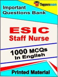 ESIC Staff Nurse Exam Objective MCQ Book in English