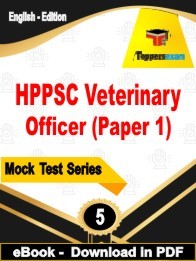 HPPSC Veterinary Officer Paper 1 PDF Book In English