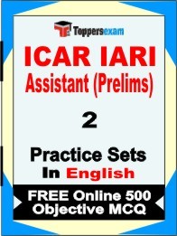 ICAR IARI Assistant Prelims Exam Practice Set Book in English