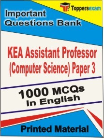 KEA Assistant Professor (Computer Science) Paper 3 Exam Objective MCQ Book in English