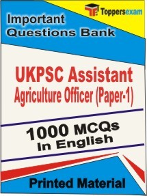 UKPSC Assistant Agriculture Officer (Paper-1) Exam Objective MCQ Book in English