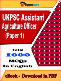 UKPSC Assistant Agriculture Officer (Paper-1) PDF Book In English