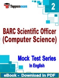 BARC Scientific Officer (Computer Science) PDF Book In English