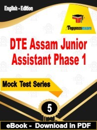 DTE Assam Junior Assistant Phase 1 PDF Book In English
