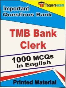 TMB Bank Clerk Exam Objective MCQ Book in English