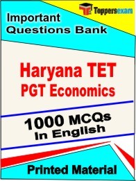 Haryana TET PGT Economics Exam Objective MCQ Book in English