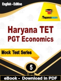 Haryana TET PGT Economics PDF Book In English
