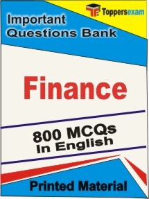 Finance Exam Objective MCQ Book in English