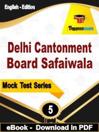 Delhi Cantonment Board Safaiwala PDF Book In English
