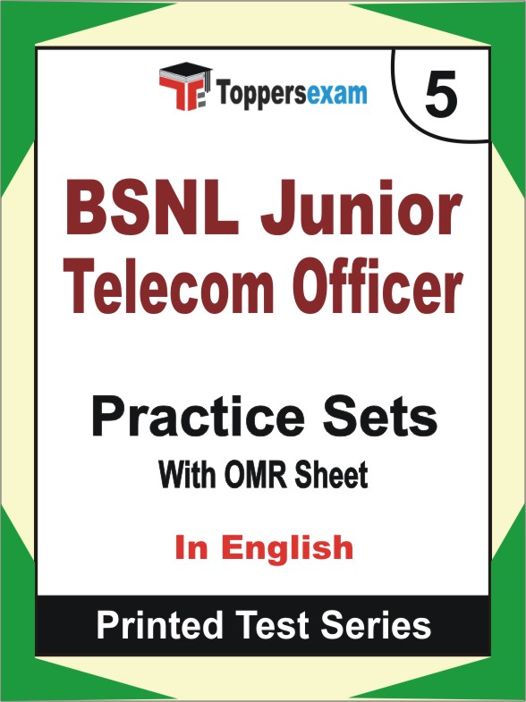BSNL Junior Telecom Officer Book in English - Mock Test / Practice Set