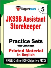 JKSSB Assistant Storekeeper Exam Practice Set Book in English
