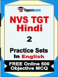 NVS TGT Hindi Exam Practice Set Book in English