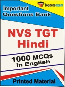 NVS TGT Hindi Exam Objective MCQ Book in English