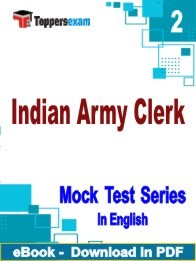 Indian Army Clerk PDF Book In English