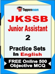 JKSSB Junior Assistant Exam Practice Set Book in English