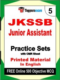JKSSB Junior Assistant Exam Practice Set Book in English