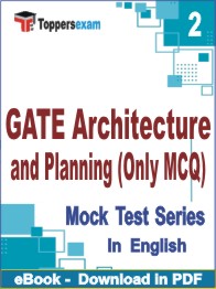 GATE Architecture and Planning (Only MCQ) PDF Book In English - Question Paper