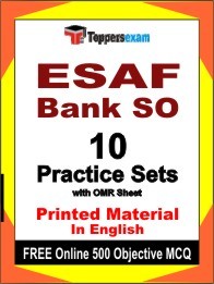 ESAF Bank SO  Exam Practice Set Book in English