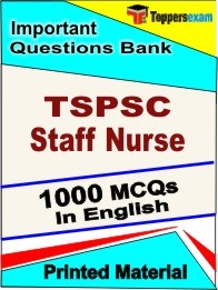 TSPSC Staff Nurse Exam Objective MCQ Book in English