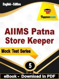 AIIMS Patna Store Keeper PDF Book In English