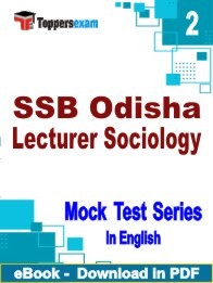 SSB Odisha Lecturer Sociology PDF Book In English