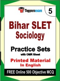 Bihar SLET Sociology Exam Practice Set Book in English